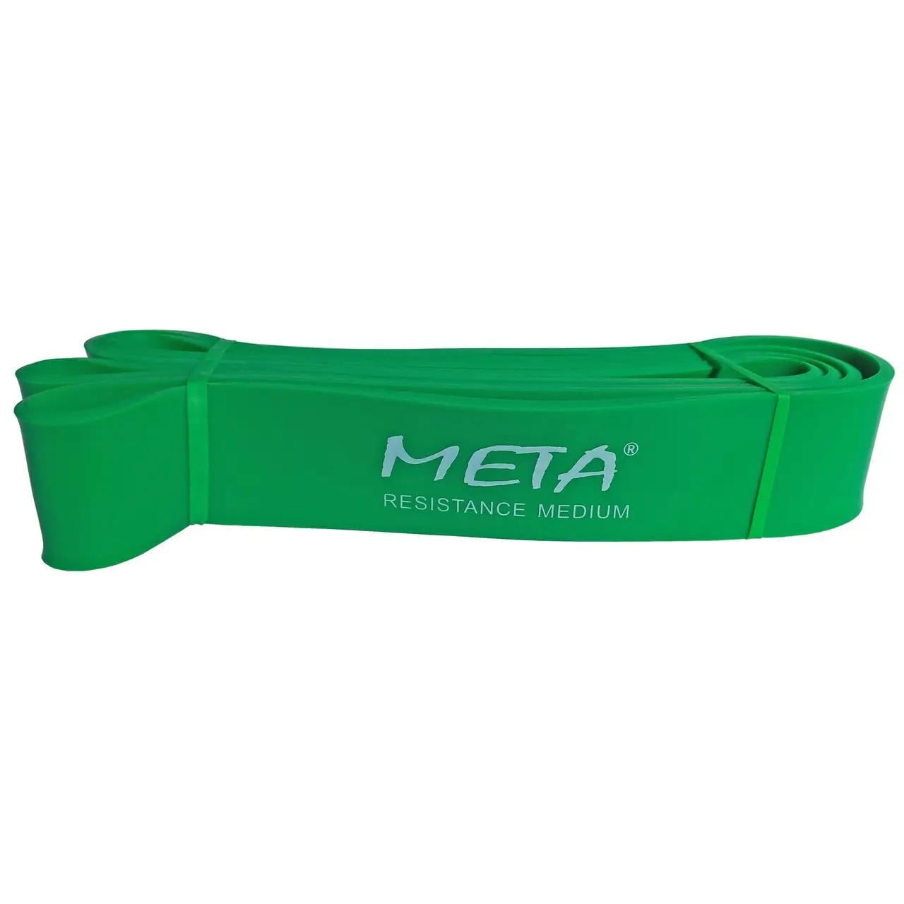 Гумка-петля силова Meta Elastic power band medium Уні 4,5х208 см Зелений (4003000502)