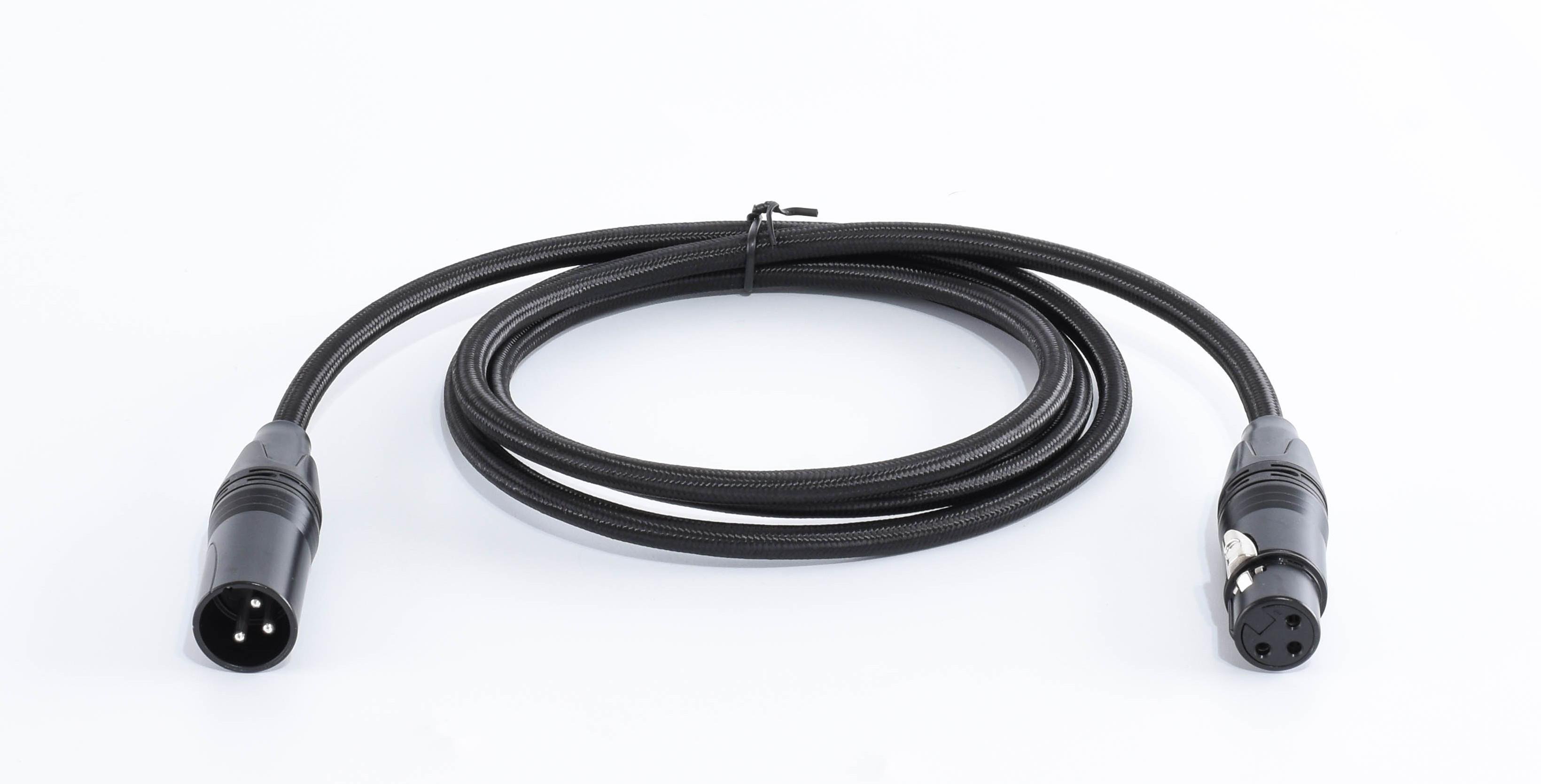 Кабель микрофонный XLR мама папа Male to Female 1,5 м Черный (0034)