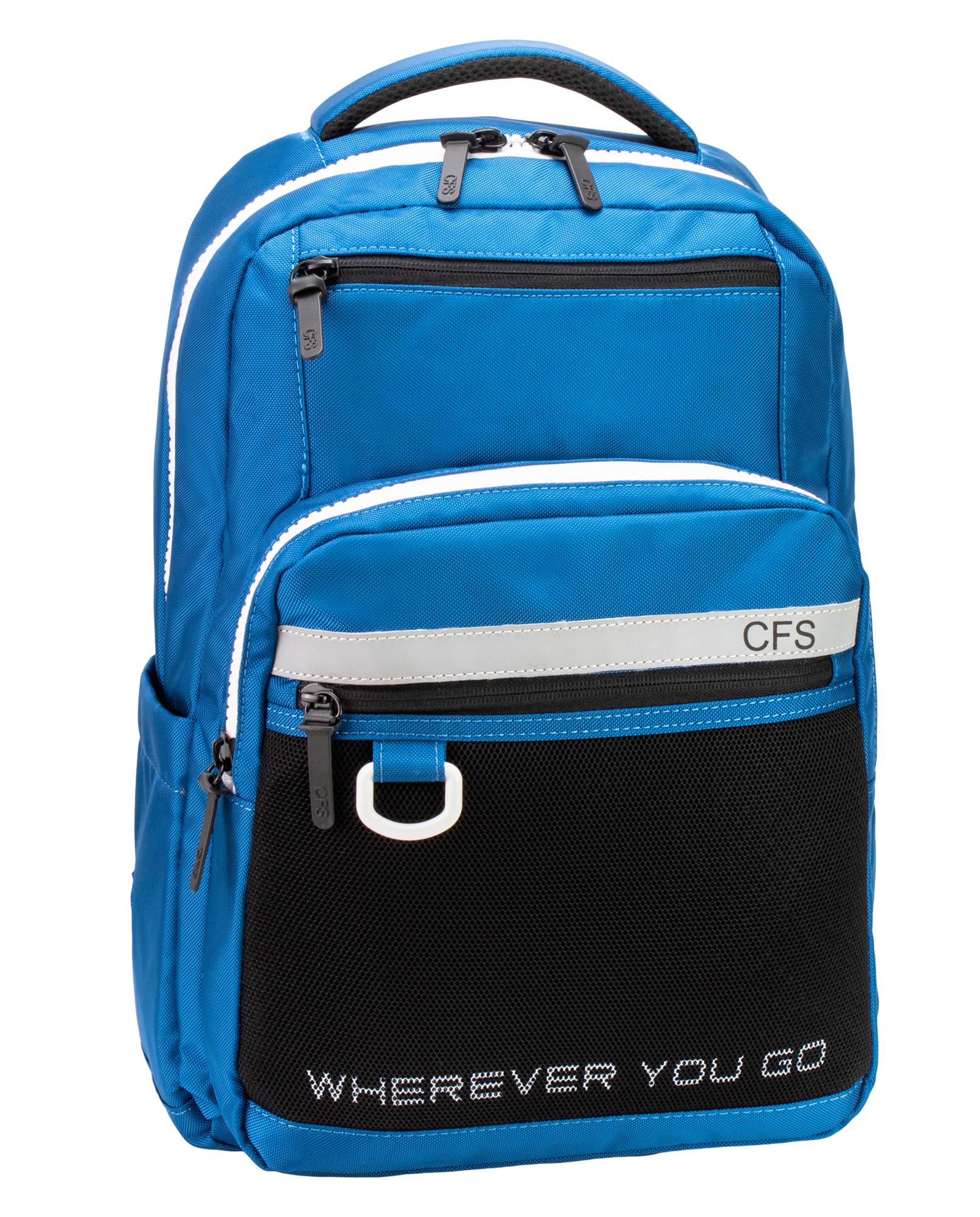 Рюкзак молодежный Cool For School 42x30x18 см 16-25 л Синий (CF86738-03)
