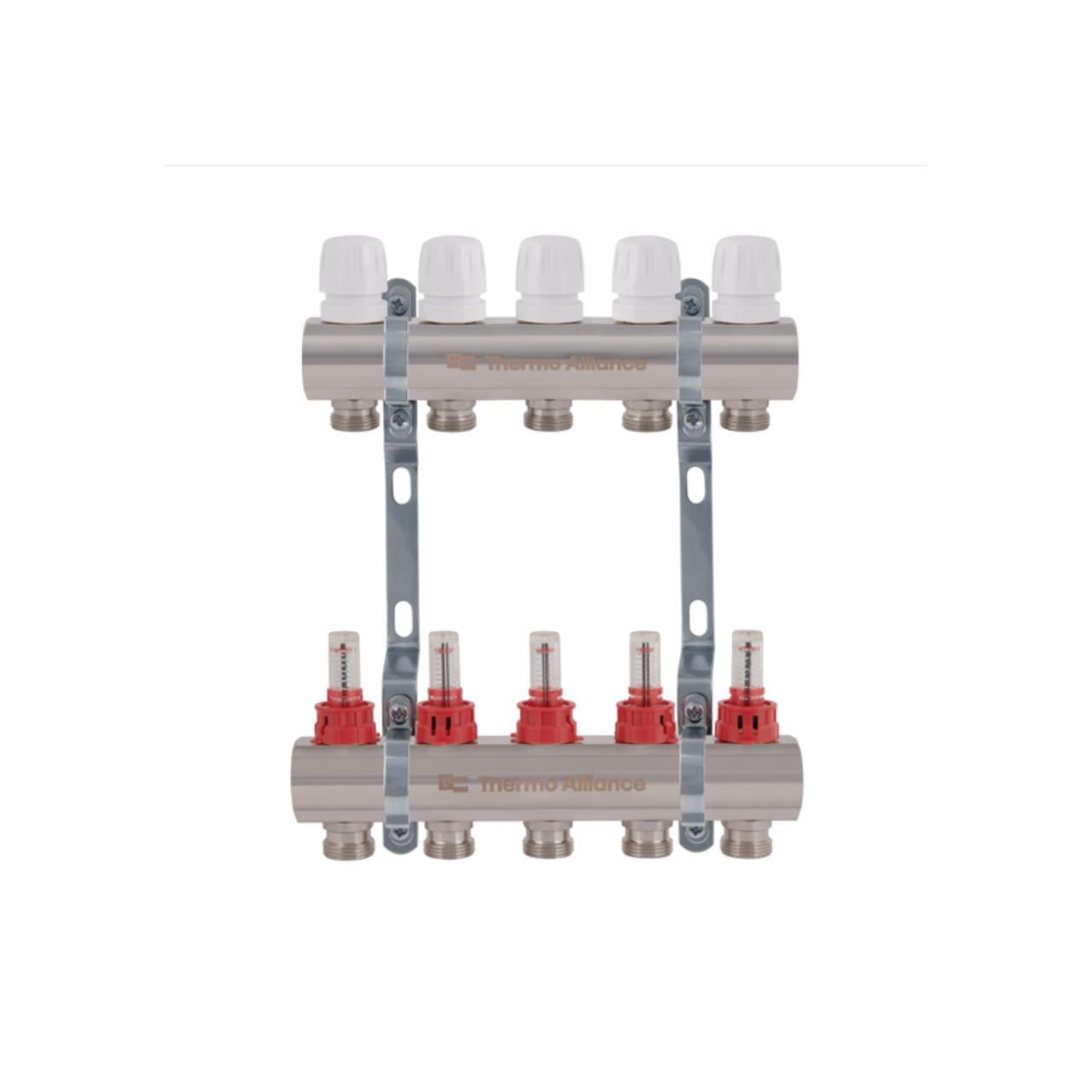 Коллектор с расходомерами Thermo Alliance Standart 1" 5 выхода SD235W5