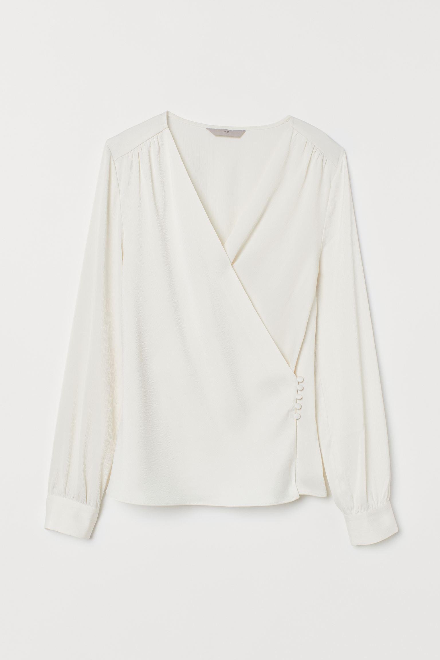 Блуза H&M р. 40 Кремовый (7058435551)