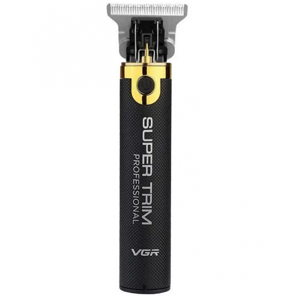 Машинка для стрижки VGR Super Trim V-082 електрична бездротова з 3 насадками Чорний