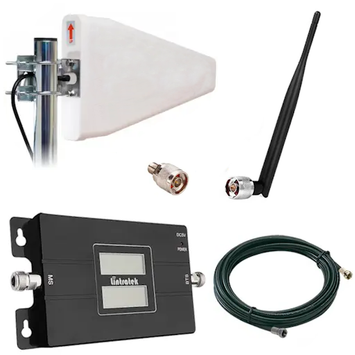 Комплект підсилювачу голосового зв'язку та інтернету Lintratek KW17L-GD направлена антена та внутрішня антена (31186303)
