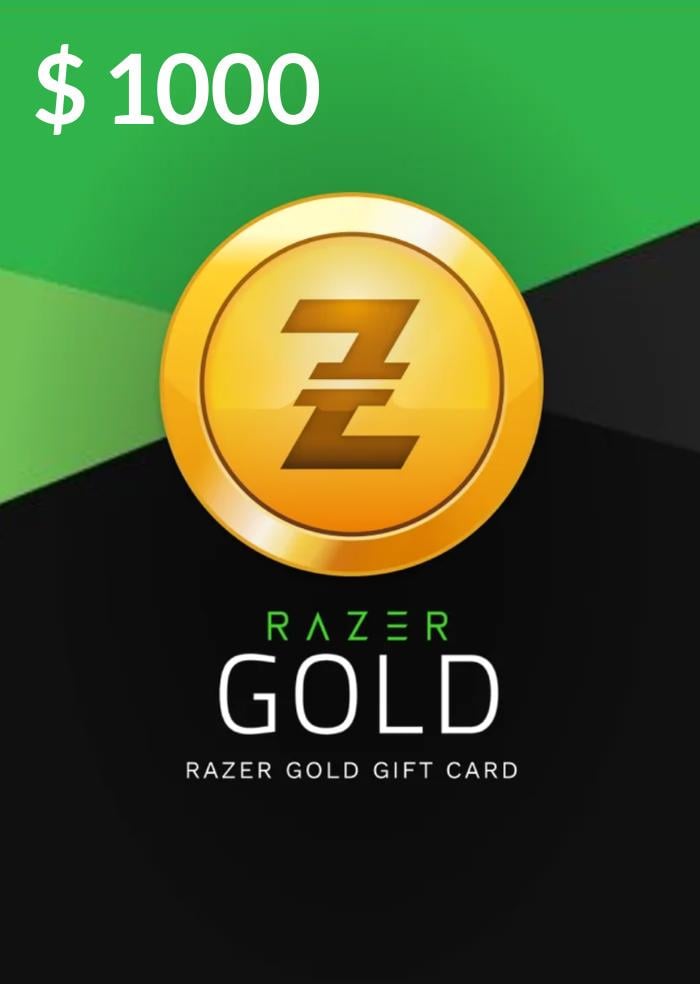 Карта оплаты RAZER GOLD 1000 USD (77172531)