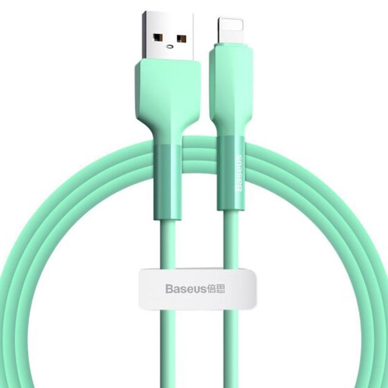 Кабель Baseus CALGJ-06 Silica Cable USB to Lightning 2A 1 м Green