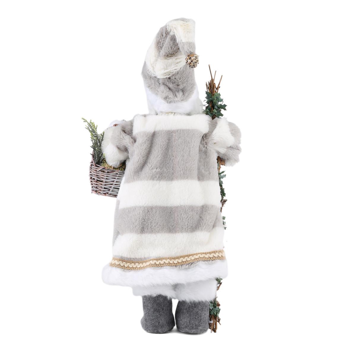 Фігурка декоративна Lefard Санта з посохом 46 см (6011-009) - фото 3 Фігурка декоративна Lefard Санта з посохом 46 см (6011-009) - фото 3