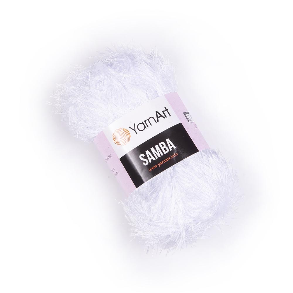 Пряжа YarnArt Samba 0501 Optic white (6773)