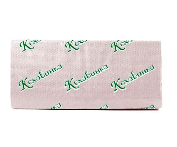 Полотенца бумажные Кохавинка однослойные V-сборка 170 листов Серый (181162)