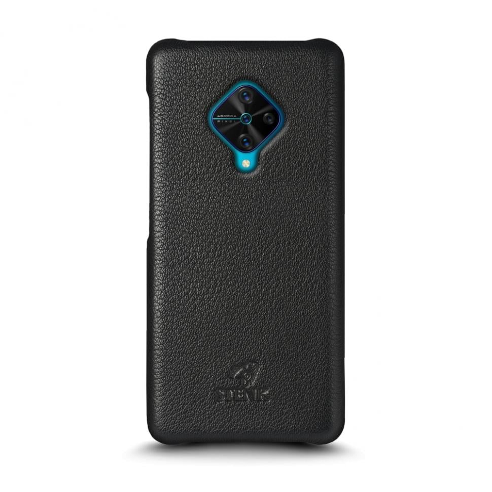Кожаная накладка Stenk Cover для Vivo V17 Черный (69456)