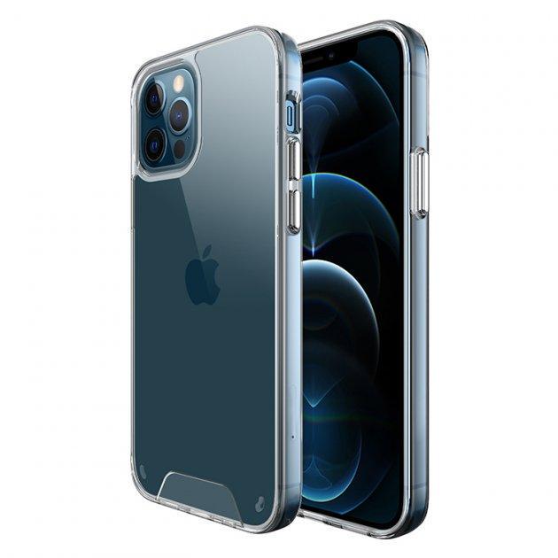 Противоударний Силиконовый Чехол Space Silicone Case для iPhone 12 Pro Прозрачный Противоударний Силиконовый Чехол Space Silicone Case для iPhone 12 Pro Прозрачный