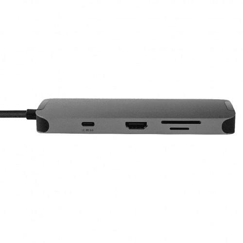 Док-станция Chieftec DSC-901 USB3.2 Type-C HDMI/USB 3.2x2/RJ45/USB-C/SD/TF/PD 80W - фото 4