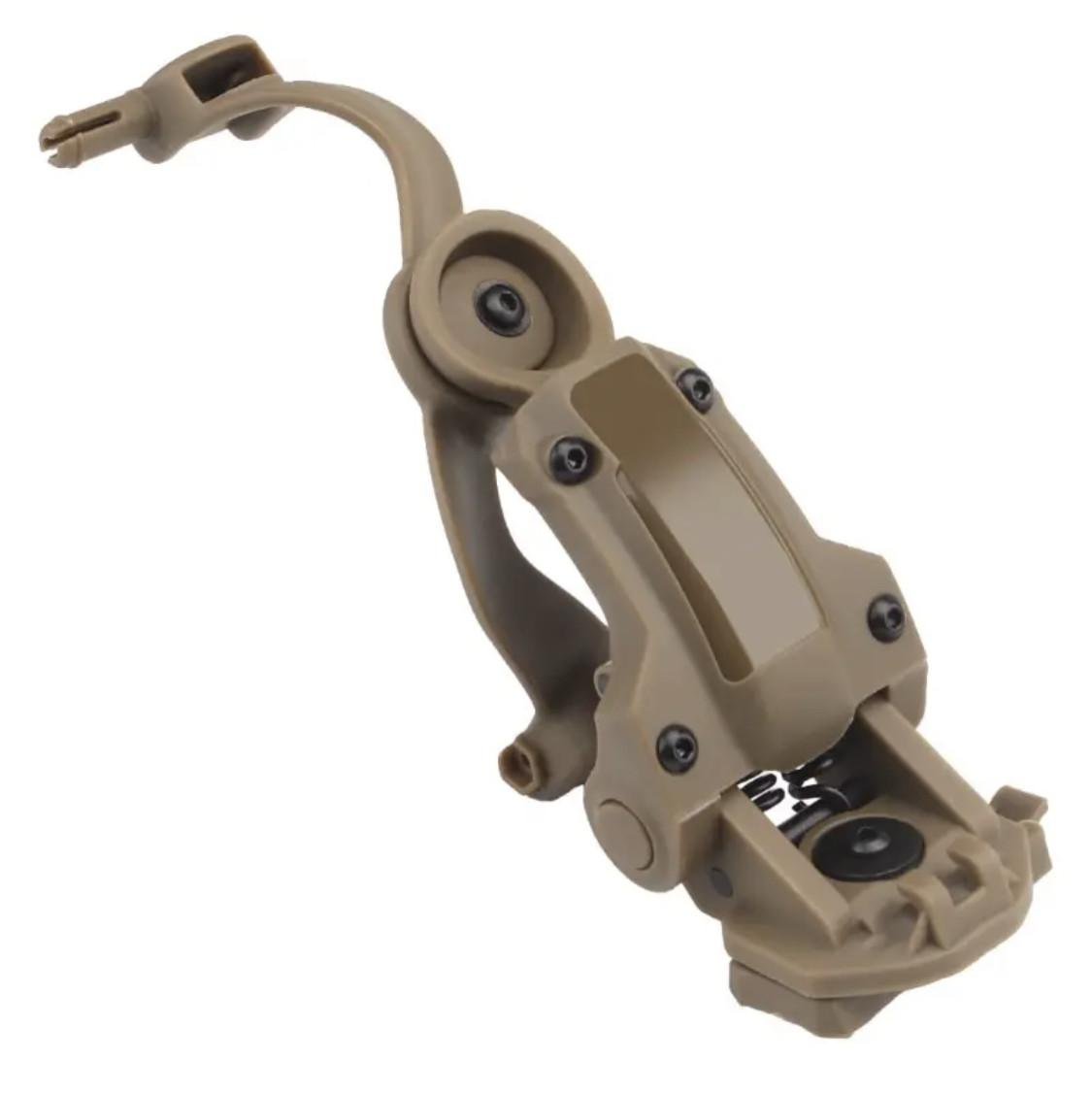 Кріплення чебурашки для активних навушників на шолом Койот (563) - фото 6 Кріплення чебурашки для активних навушників на шолом Койот (563) - фото 6