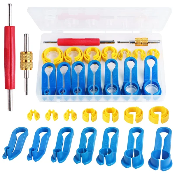 Інструменти для від'єднання труб кондиціонера авто J00142 14 знімачів та 2 викрутки в кейсі - фото 2 Інструменти для від'єднання труб кондиціонера авто J00142 14 знімачів та 2 викрутки в кейсі - фото 2