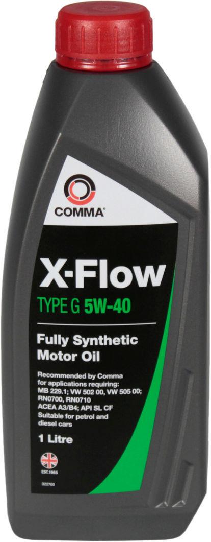 Моторне мастило COMMA 5W-40 X-Flow Type G 1 л (1400879) Моторне мастило COMMA 5W-40 X-Flow Type G 1 л (1400879)