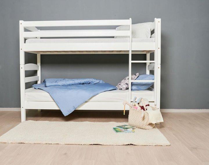 Кровать двухъярусная деревянная Скиф Л-303 90х200 см Белый