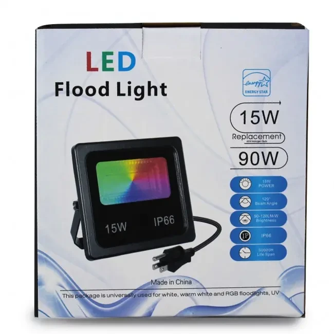 Прожектор Smart Led 15W IP66 RGB bluetooth с приложением - фото 2 Прожектор Smart Led 15W IP66 RGB bluetooth с приложением - фото 2