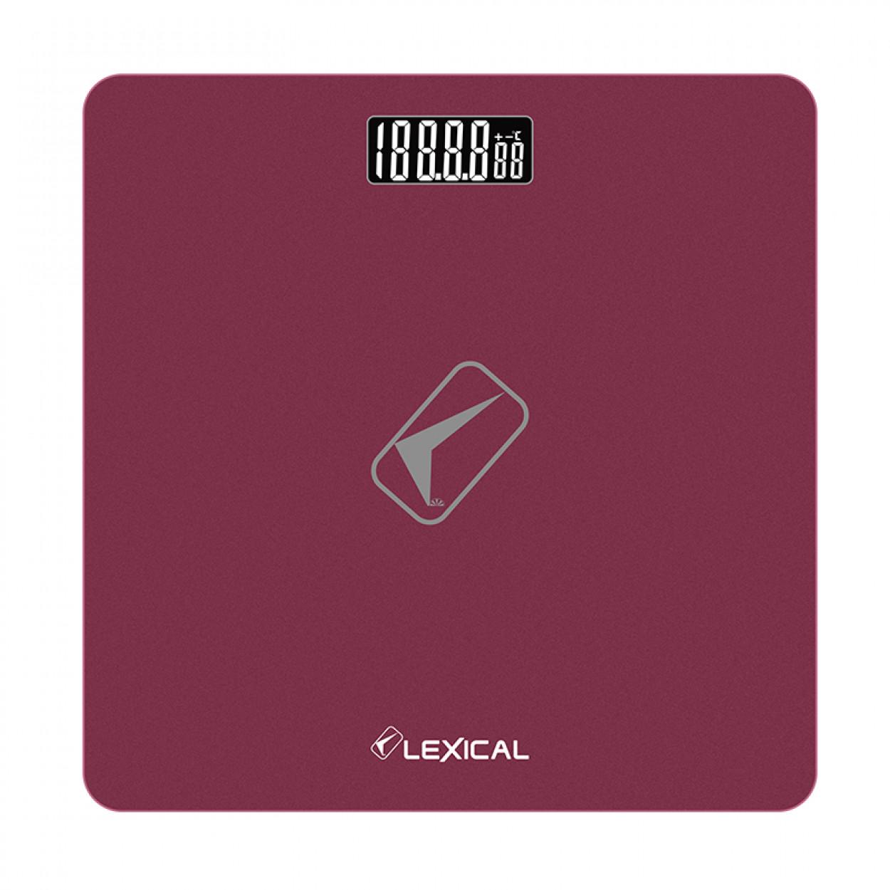 Весы электронные Lexical LBS-4353 до 180 кг. Розовый (29548994)
