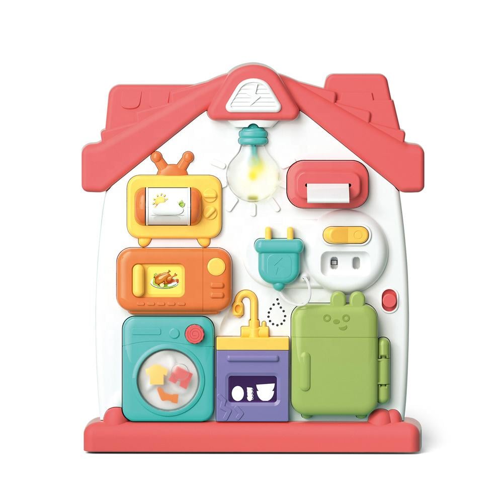 Бизиборд WToys 68307 с озвучкой на украинском языке/подсветкой и звуками Розовый (29194817) Бизиборд WToys 68307 с озвучкой на украинском языке/подсветкой и звуками Розовый (29194817)