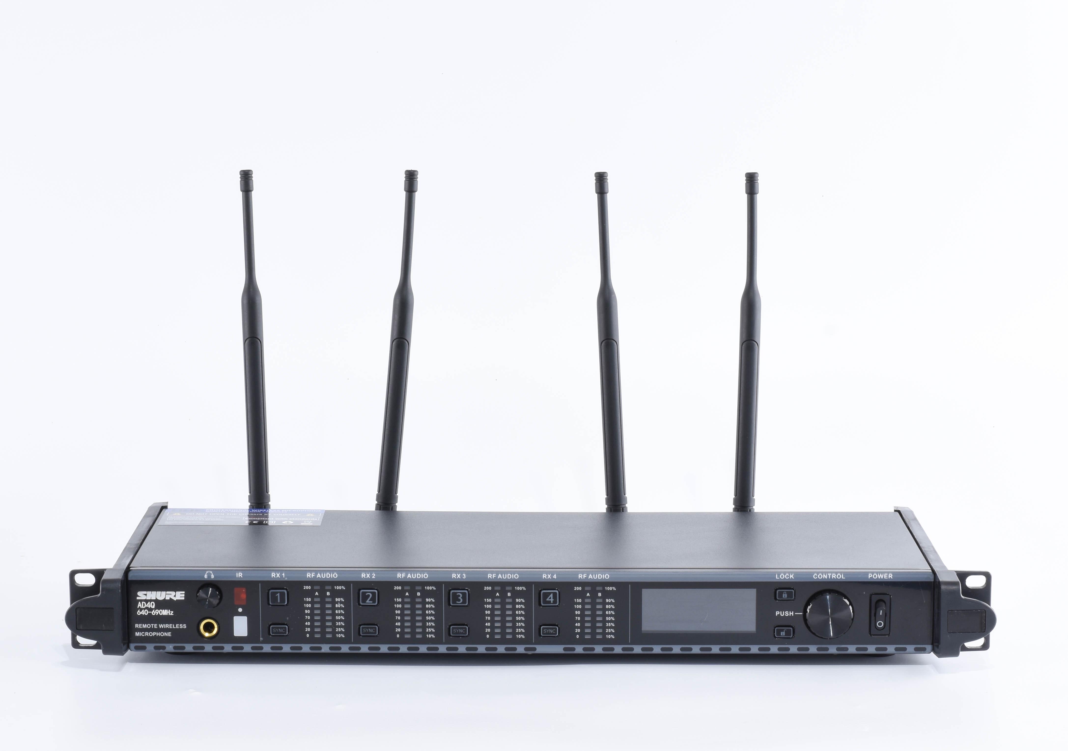 Кафедральна конференц-радіосистема SHURE AD4Q з вбудованими акумуляторами 4-канальна (0023) - фото 2 Кафедральна конференц-радіосистема SHURE AD4Q з вбудованими акумуляторами 4-канальна (0023) - фото 2