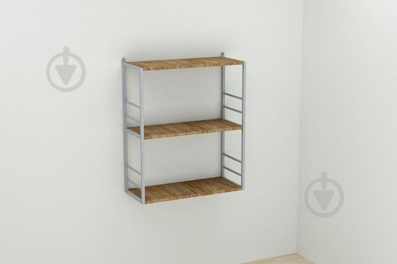 Книжкова полиця універсальна Ferrum-decor Стім 2 74x63x26 сірий ДСП Дуб Таверна 16мм (XK00051)