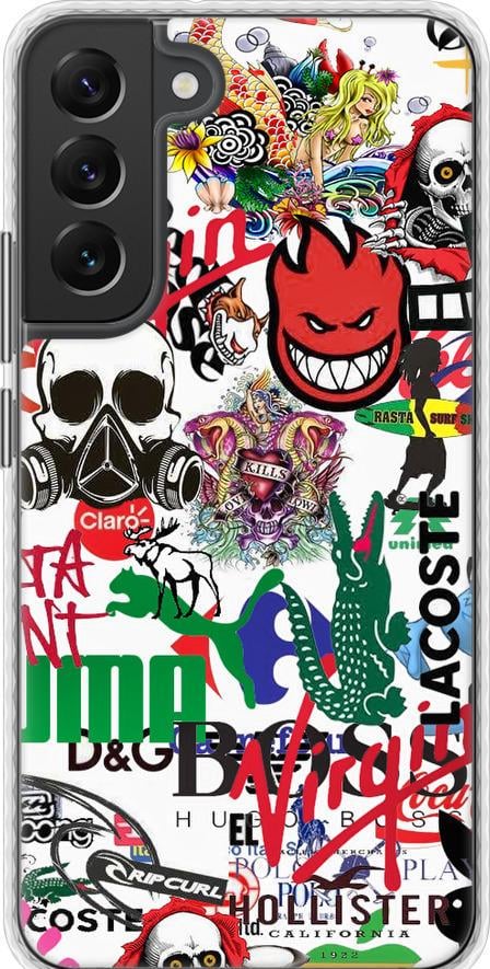 Чохол на Samsung Galaxy S22 Plus Many different logos (4022pc-2495-42517)