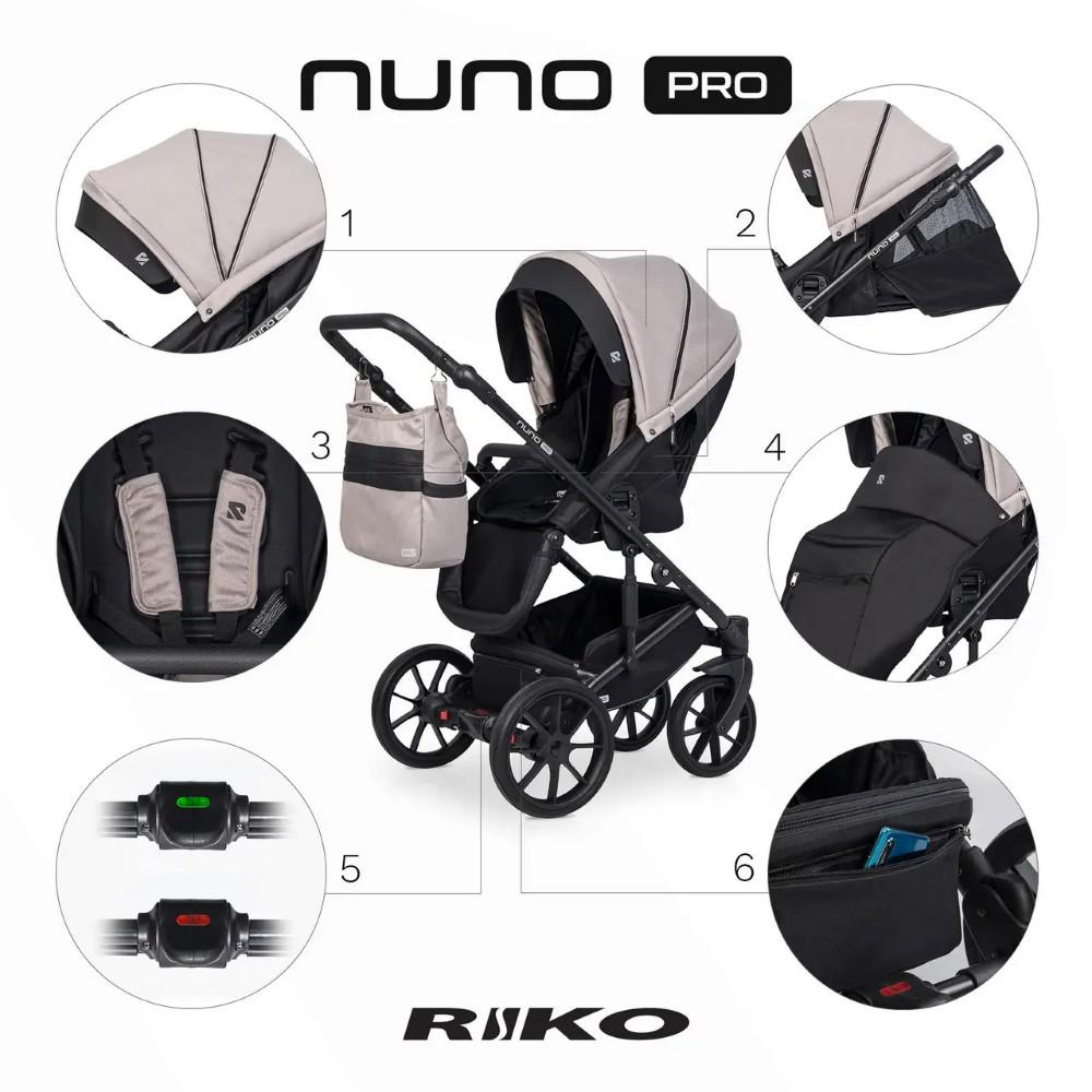 Коляска прогулянкова Riko Nuno Pro 04 Sand (R-NP04_vsedNM) - фото 6