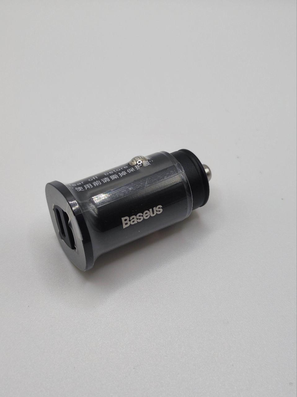 Автомобільний зарядний пристрій Baseus Square metal A+C 30 W PPS Car Charger PD3.0 QC4.0+ SCP AFC - фото 3 Автомобільний зарядний пристрій Baseus Square metal A+C 30 W PPS Car Charger PD3.0 QC4.0+ SCP AFC - фото 3