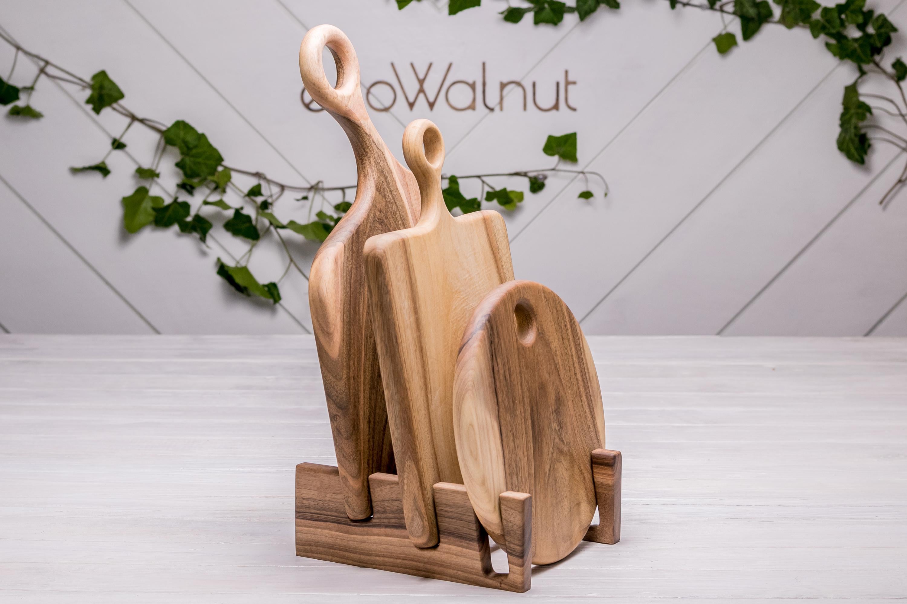 Подставка деревянная EcoWalnut для трех досточек (EK-36.3)