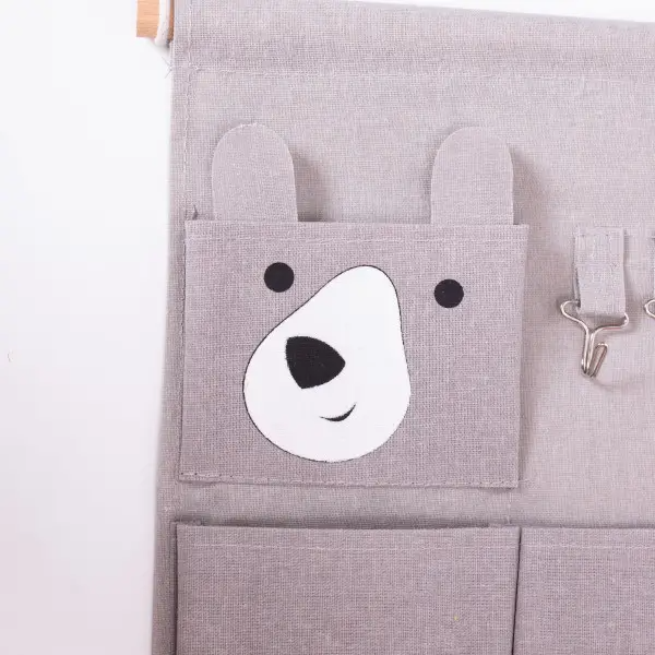 Органайзер панно подвесной на 3 секции 28х33 см Серый - фото 2