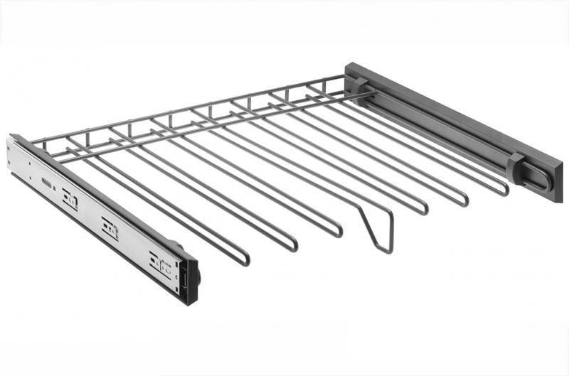 Вешалка для брюк SMART без направляющих 800 мм Графит (W-WSPD80-BP-60)