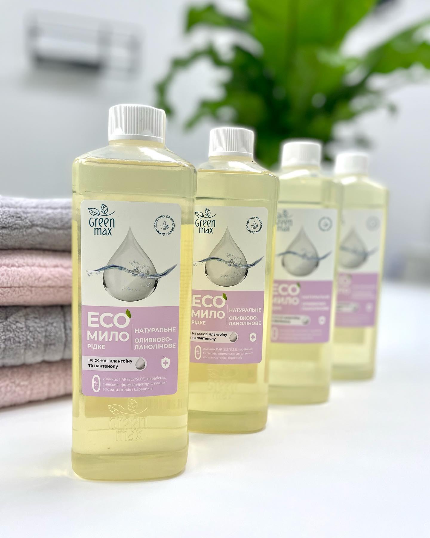 Мыло жидкое Green Max Эко оливково-ланолиновое 500 мл - фото 2