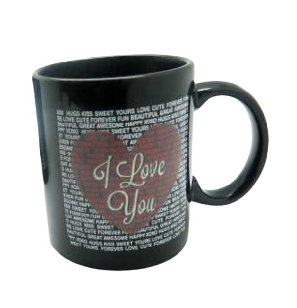 Чашка хамелеон с принтом I Love YOU 350 мл Black (124328) Чашка хамелеон с принтом I Love YOU 350 мл Black (124328)