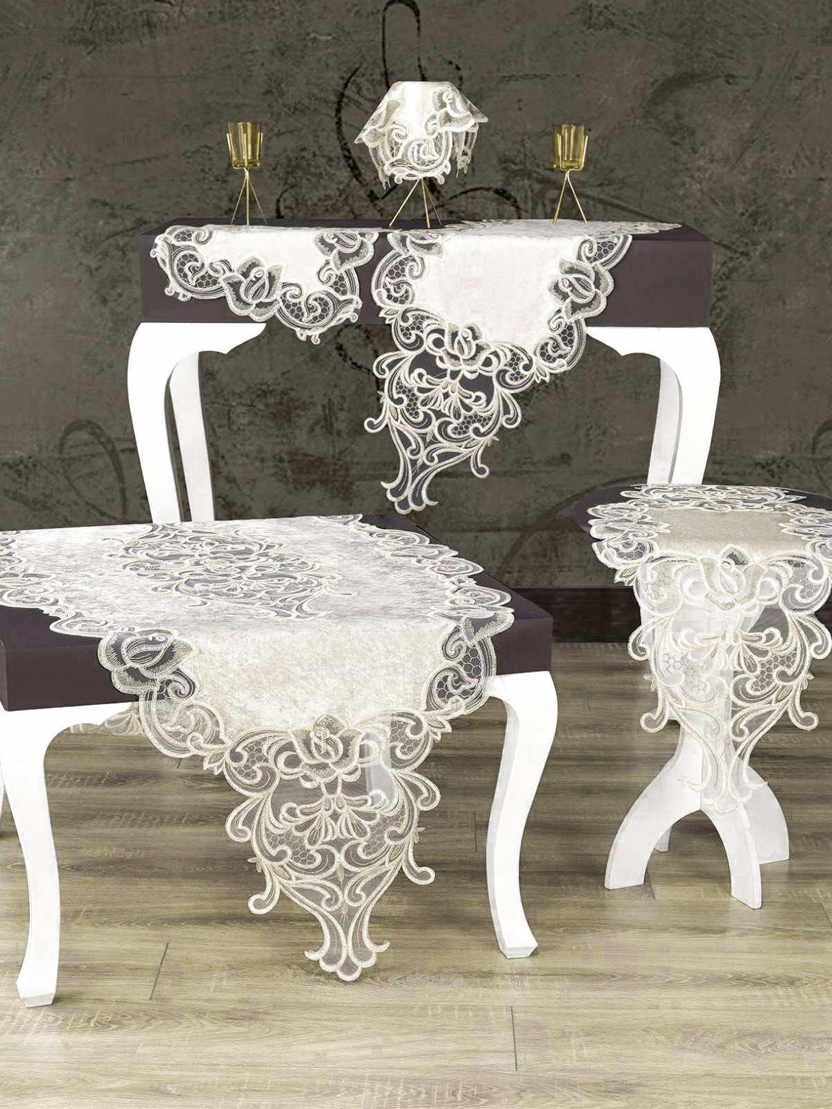 Набор дорожек Acme Tekstil Rose Krem (CN19745)