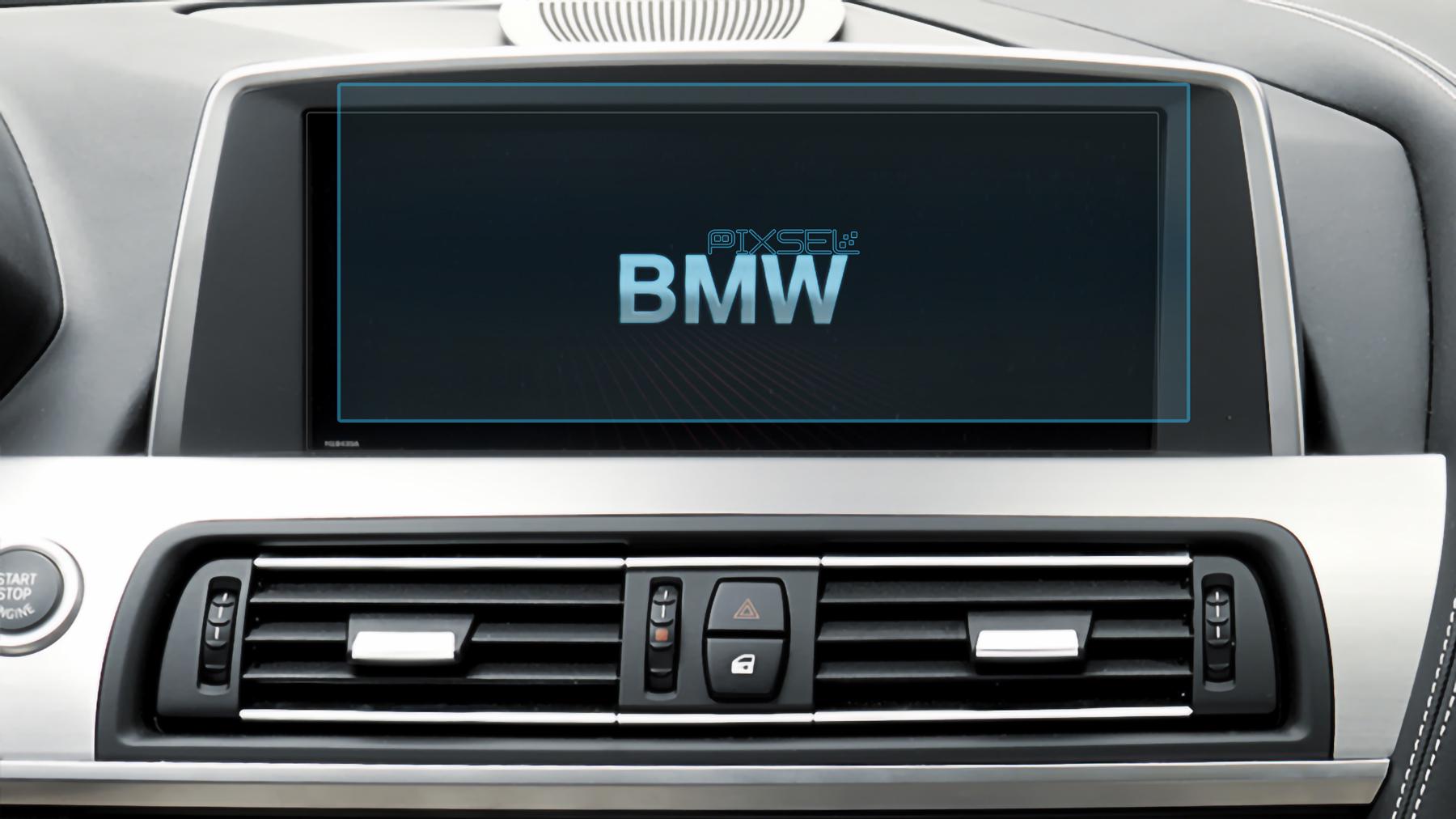 Стекло защитное Pixsel гибридный глянец на монитор BMW 6/M6 10,2“ 2011 2017 F06/F12/F13