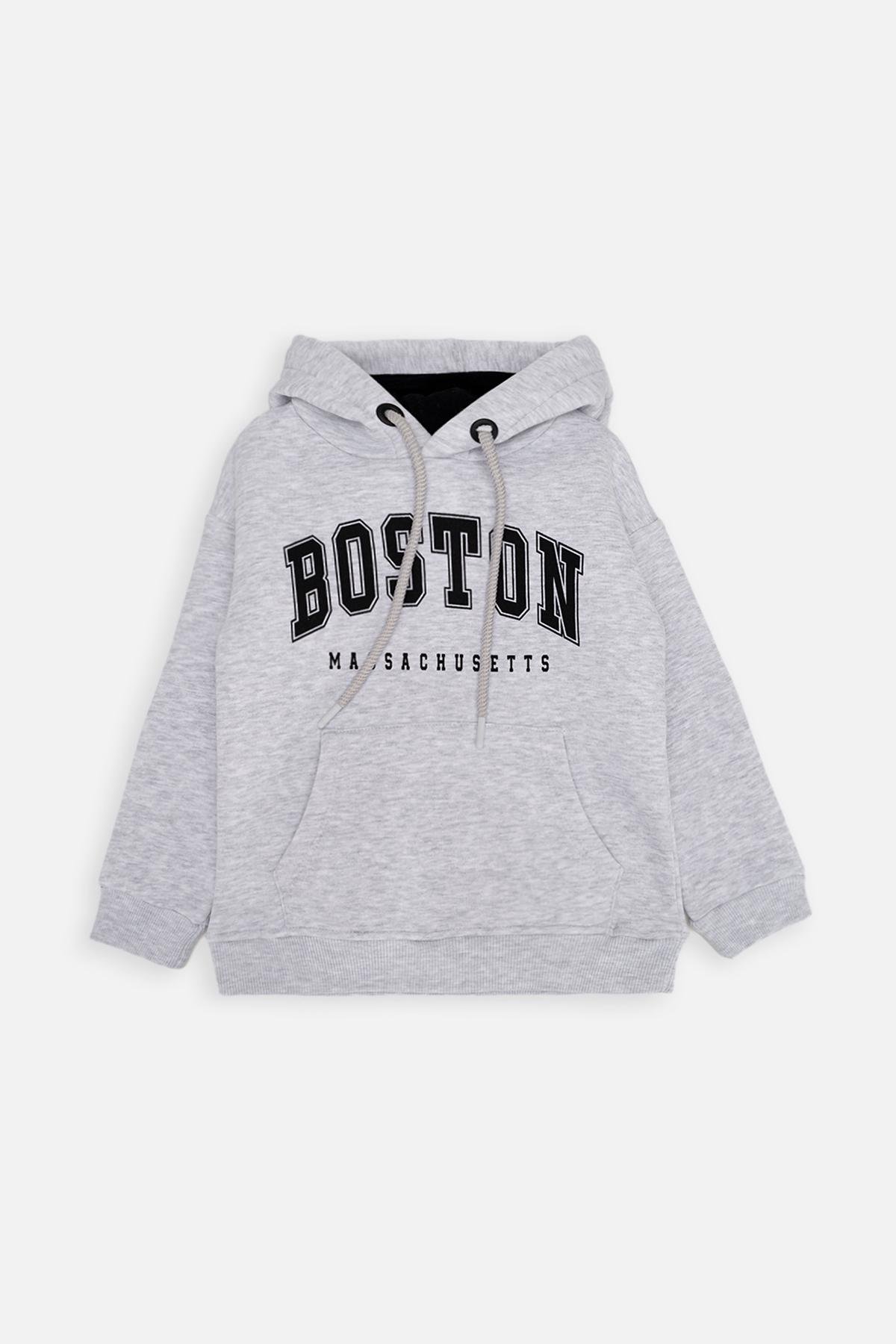 Худи для мальчика ЦБ-00252760 110 см Светло-Серый (28575859)