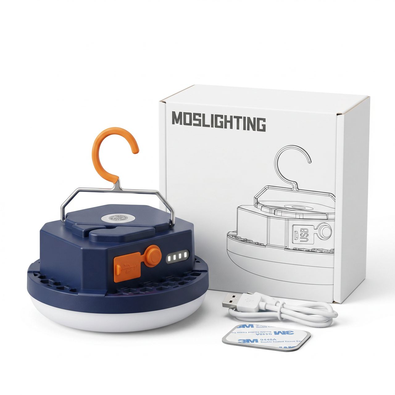 Фонарь кемпинговый Moslinghting MOS-13 с повербанком 6600 mAh (35867676)