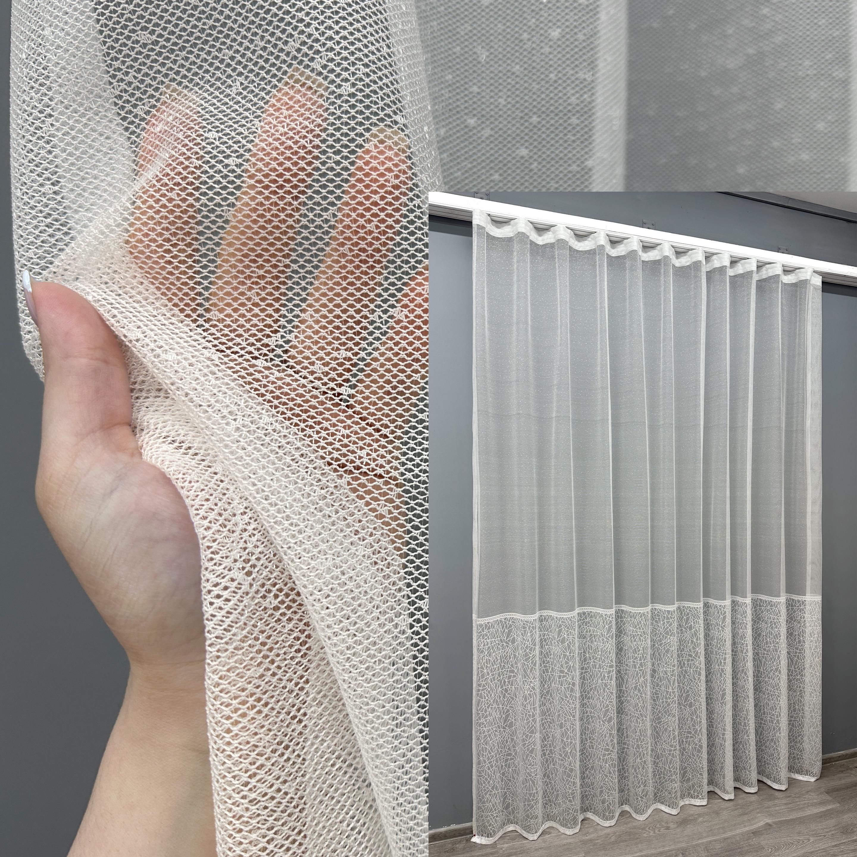 Тюль VR-Textil 1674т жаккард 300х270 см Белый (42-0694) - фото 3 Тюль VR-Textil 1674т жаккард 300х270 см Белый (42-0694) - фото 3