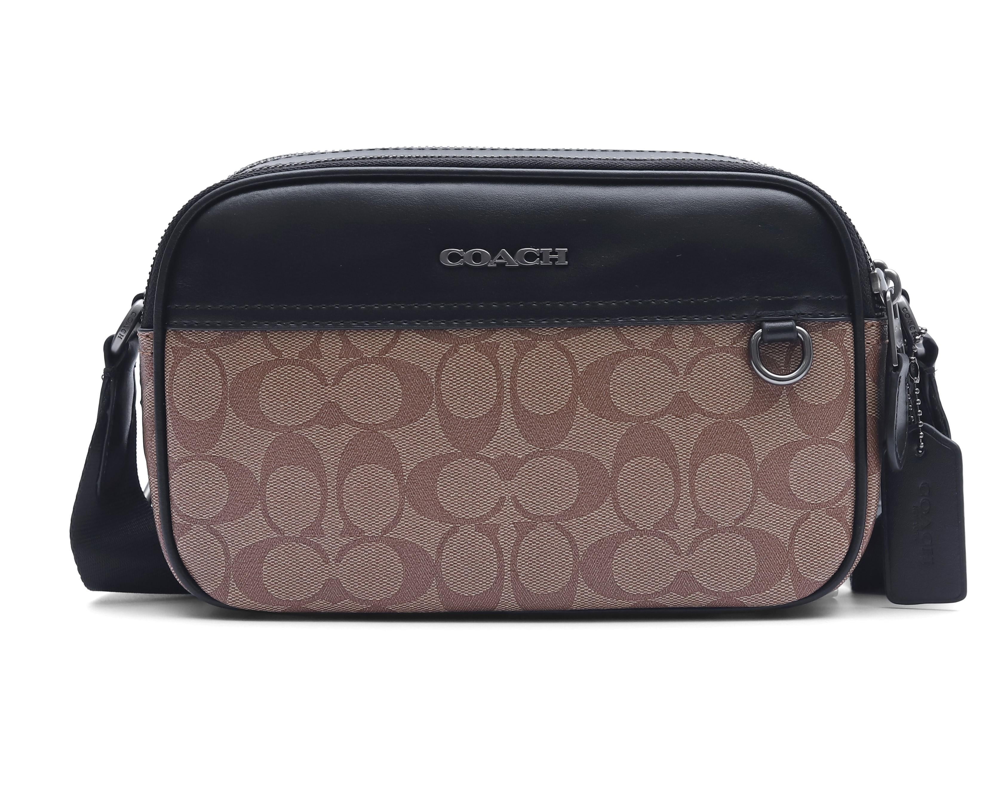 Мужская сумка кросс-боди Coach Graham In Signature Canvas Коричневый