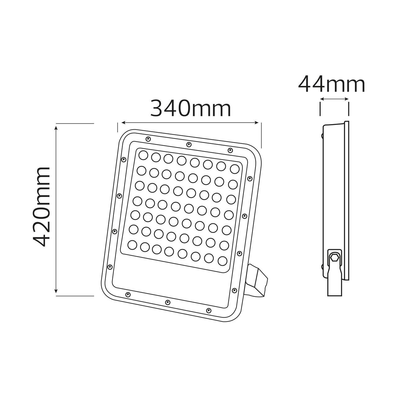 Прожектор світлодіодний HOROZ ELECTRIC FELIS-300 300W 6400K - фото 2