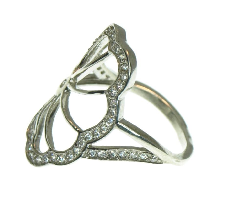 Кольцо из серебра с фианито р. 16,5 2,76 г (21 01650246) - фото 2 Кольцо из серебра с фианито р. 16,5 2,76 г (21 01650246) - фото 2