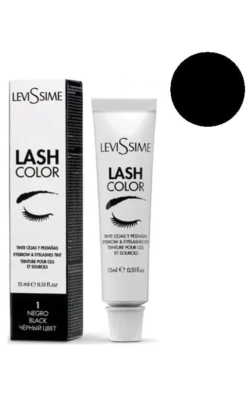 Фарба для брів і вій LeviSsime Eye Brow Color 1 Black (33144)