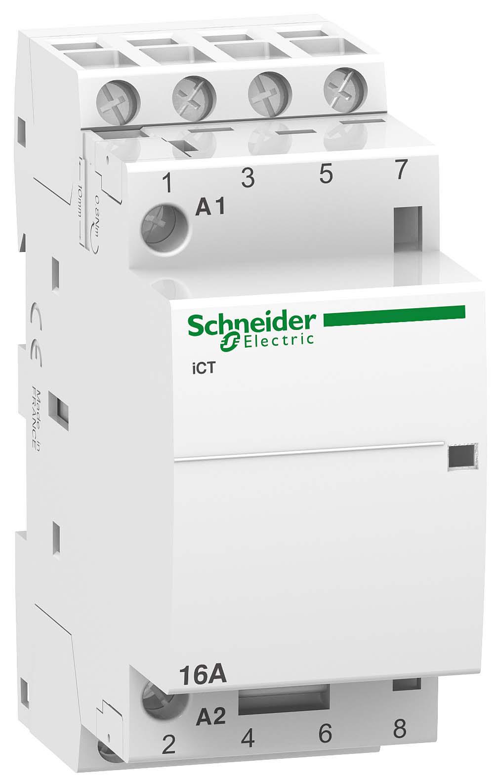 Контактор модульный Schneider Electric 16A 4НВ 220/240 В 50 Гц (A9C22814)