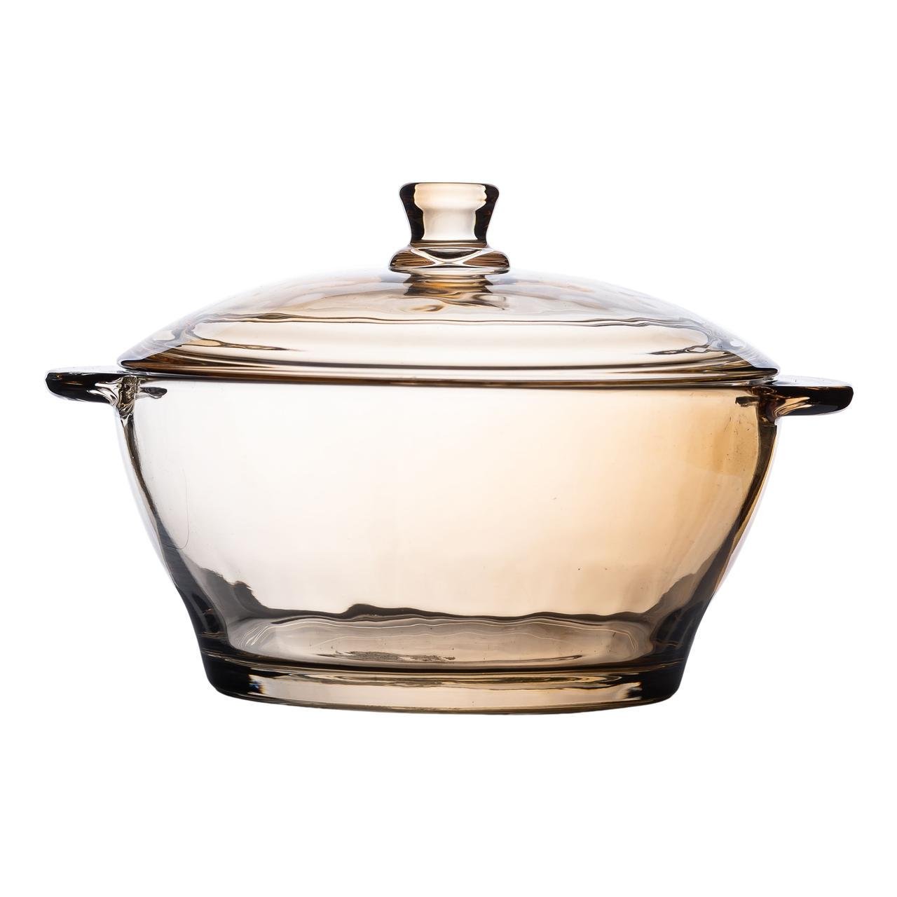 Супница с крышкой стеклянная для горячих блюд 15,5 см 1 л (5951) - фото 3 Супница с крышкой стеклянная для горячих блюд 15,5 см 1 л (5951) - фото 3