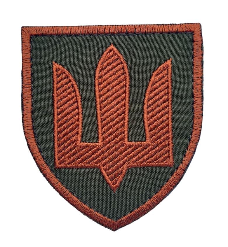 Шеврон Тризуб Медичні війська ЗСУ 7х8 см Олива (3578234)