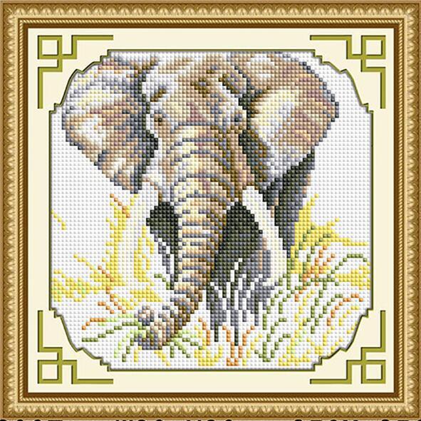 Алмазная мозаика Dream Art Слон 20x20 см (DA.30371)