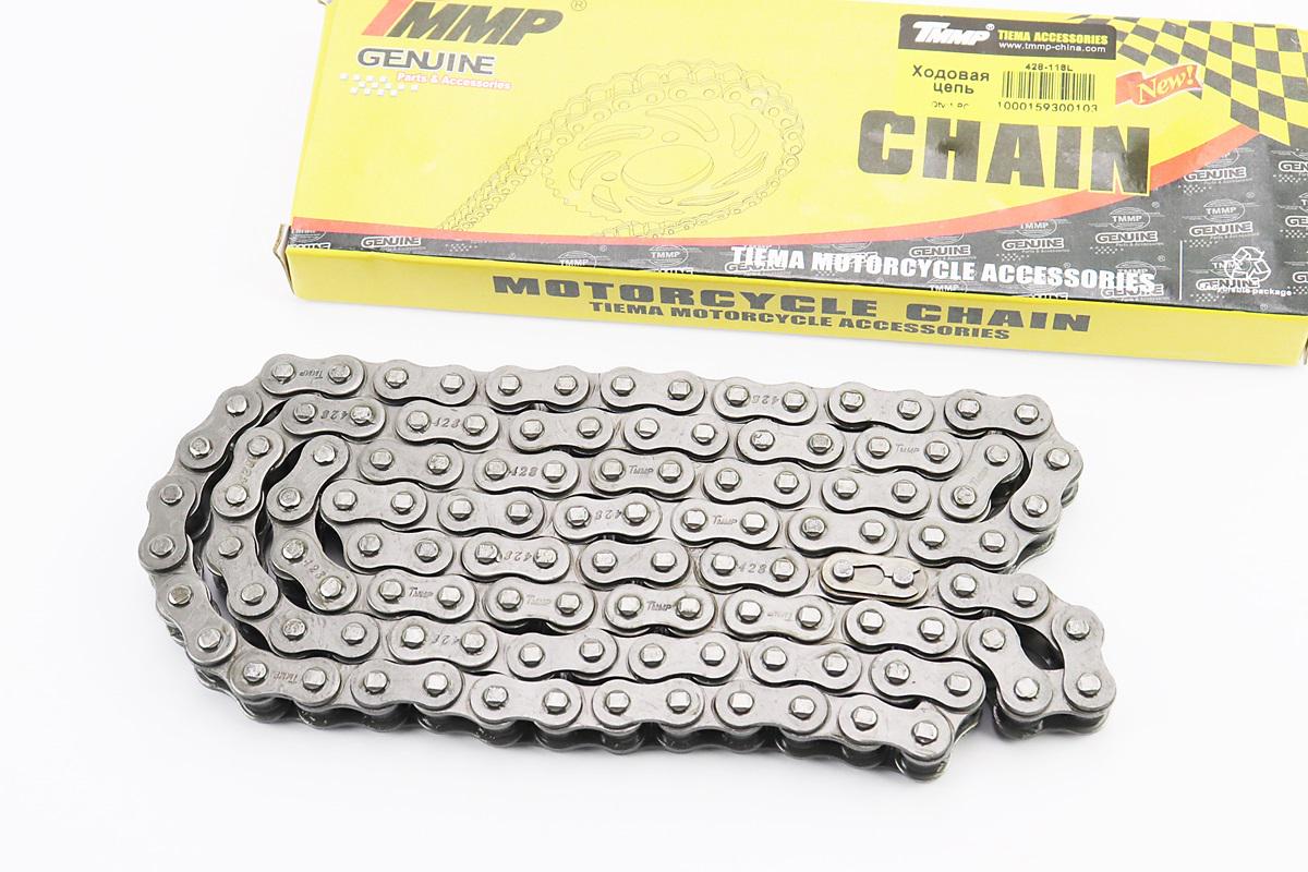 Цепь привода колеса к мотоциклу Viper-125-150J 428 116 звеньев (338610)