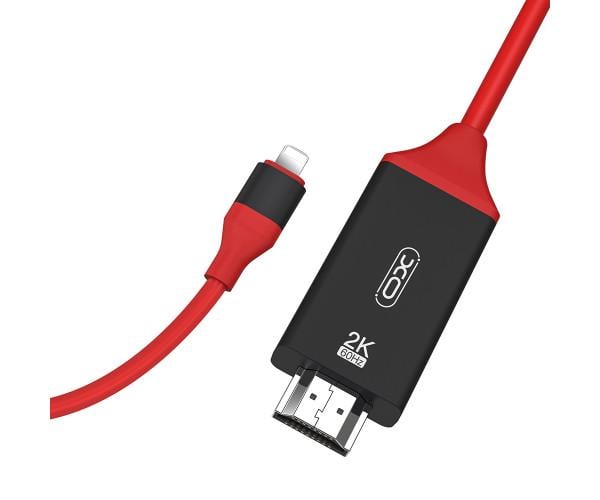 Кабель Xo GB006 Lightning to HDMI 1,8 м Black (23284)