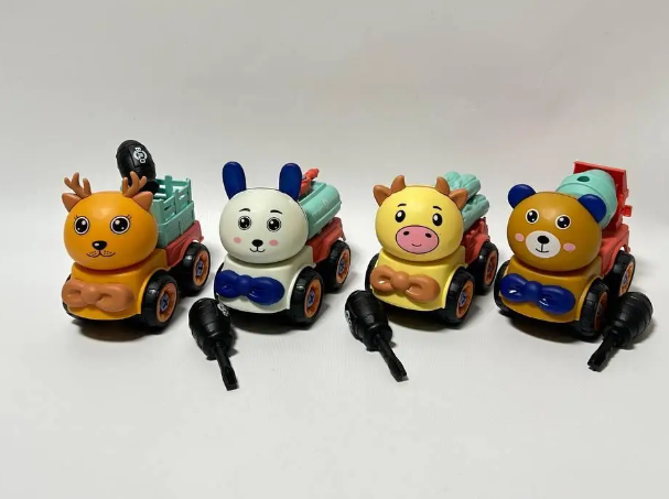 Конструктор детский Животные с отверткой и шурупами 4 разборные машинки в кейсе (2703935873) - фото 7 Конструктор детский Животные с отверткой и шурупами 4 разборные машинки в кейсе (2703935873) - фото 7