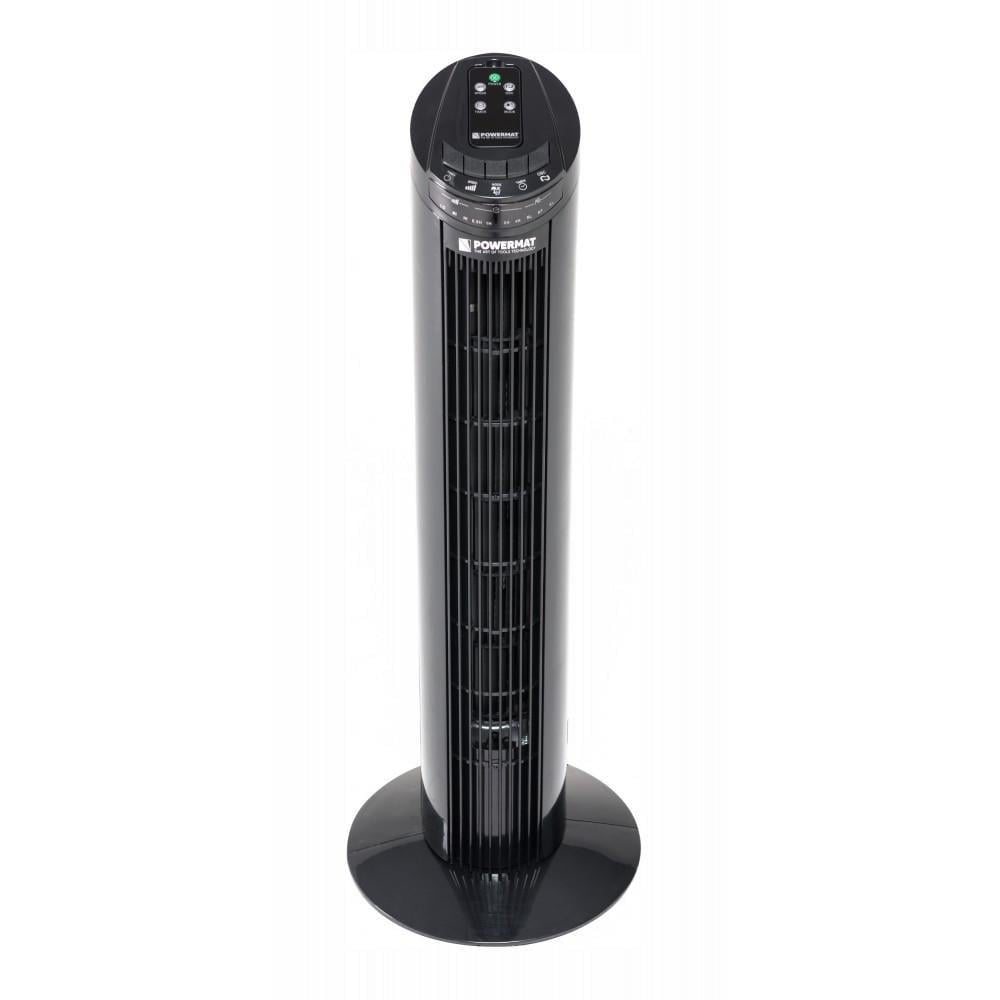 Вентилятор напольный Powermat Black Tower-75 с таймером и пультом Черный (310f4097)