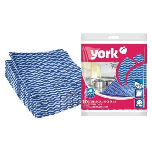 Серветка для прибирання кухні York 35х35 см 10 шт.